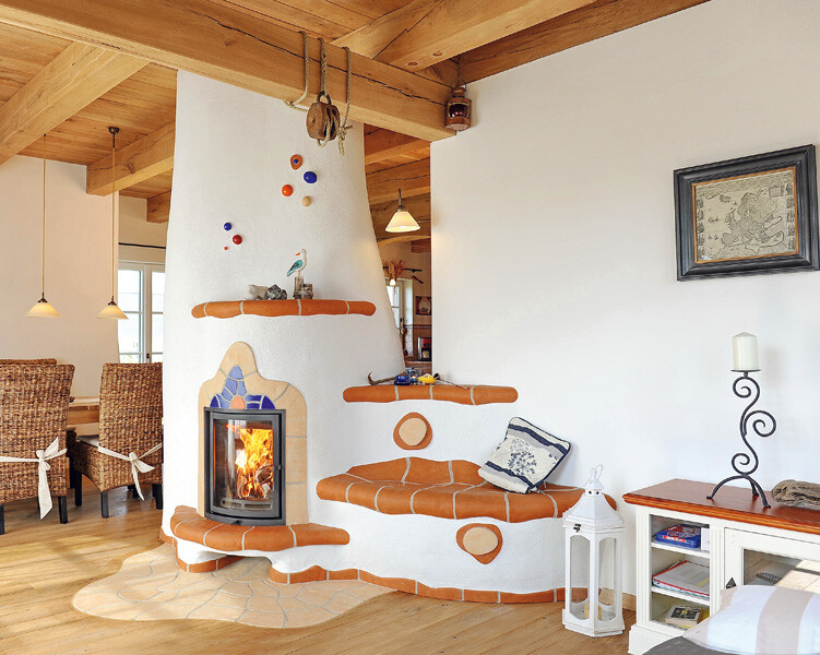 Clay heaters and fireplaces