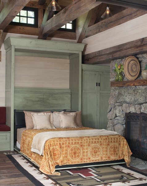 builtin bed - mountain cottage