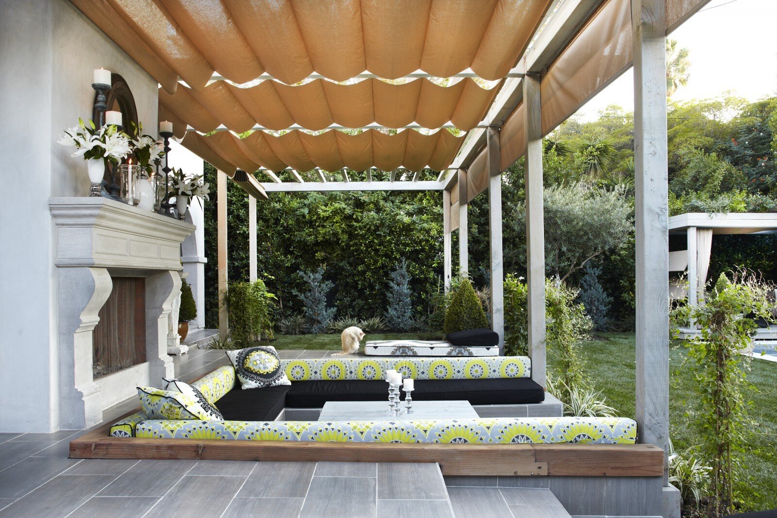 Outdoor living room, a place of complete relaxation