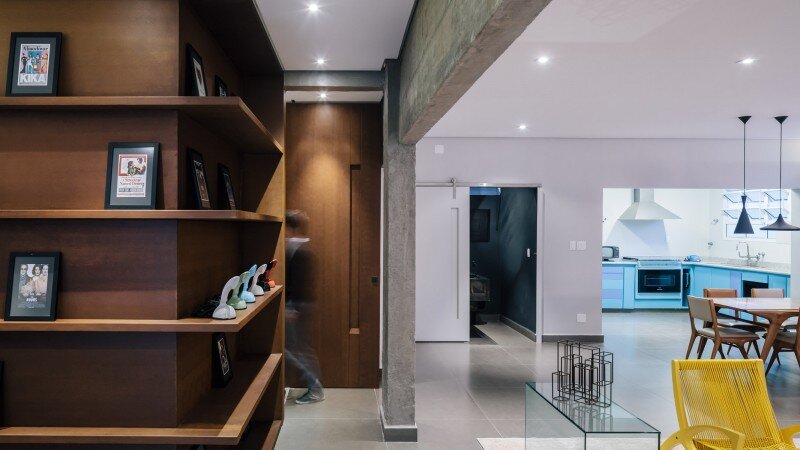 The studio apartment modernized according to the conception of Flavio Castro