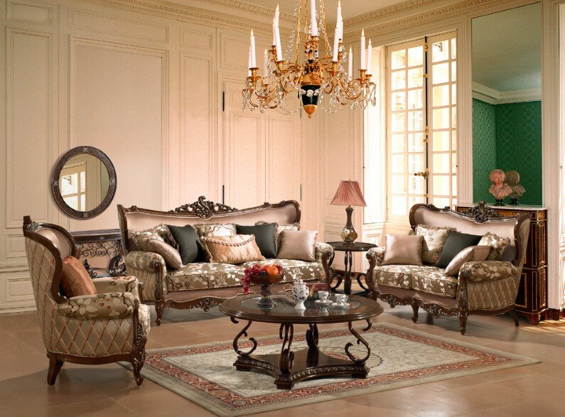 A beautiful selection of 15 living rooms, decorated in classic style (12)