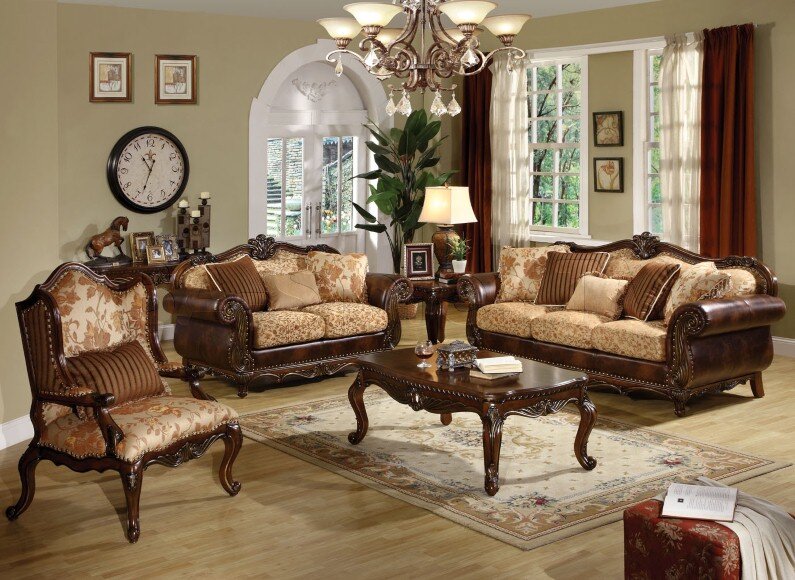 A beautiful selection of 15 living rooms, decorated in classic style (4)