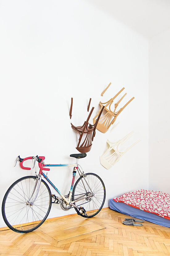 Nikos Tsoumanis' creativity. How can you use the old chairs