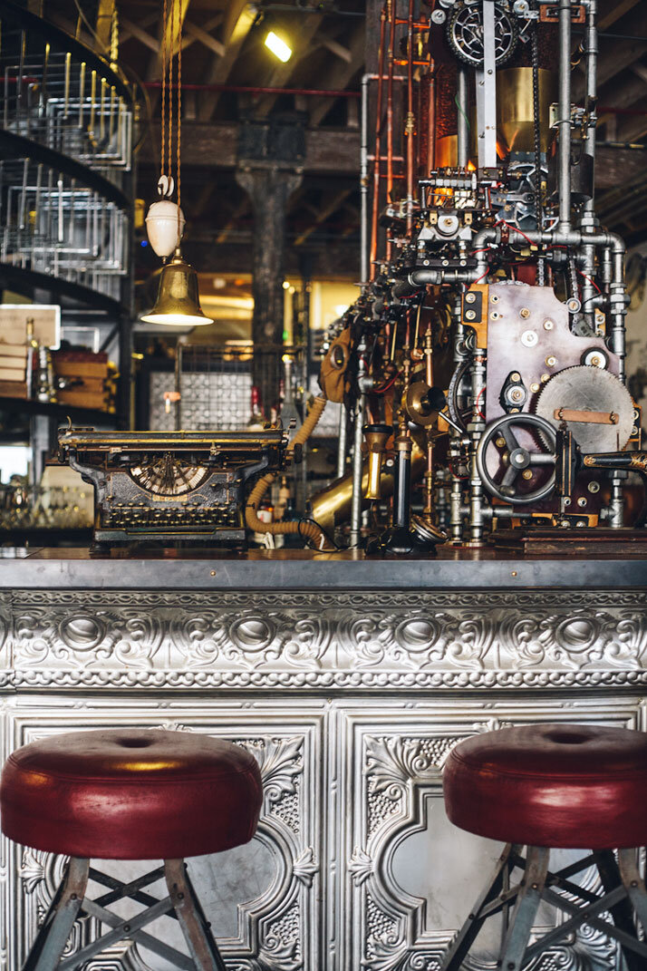 Truth Coffee Shop - a fantasy world with a steampunk design, by Haldane Martin (5)