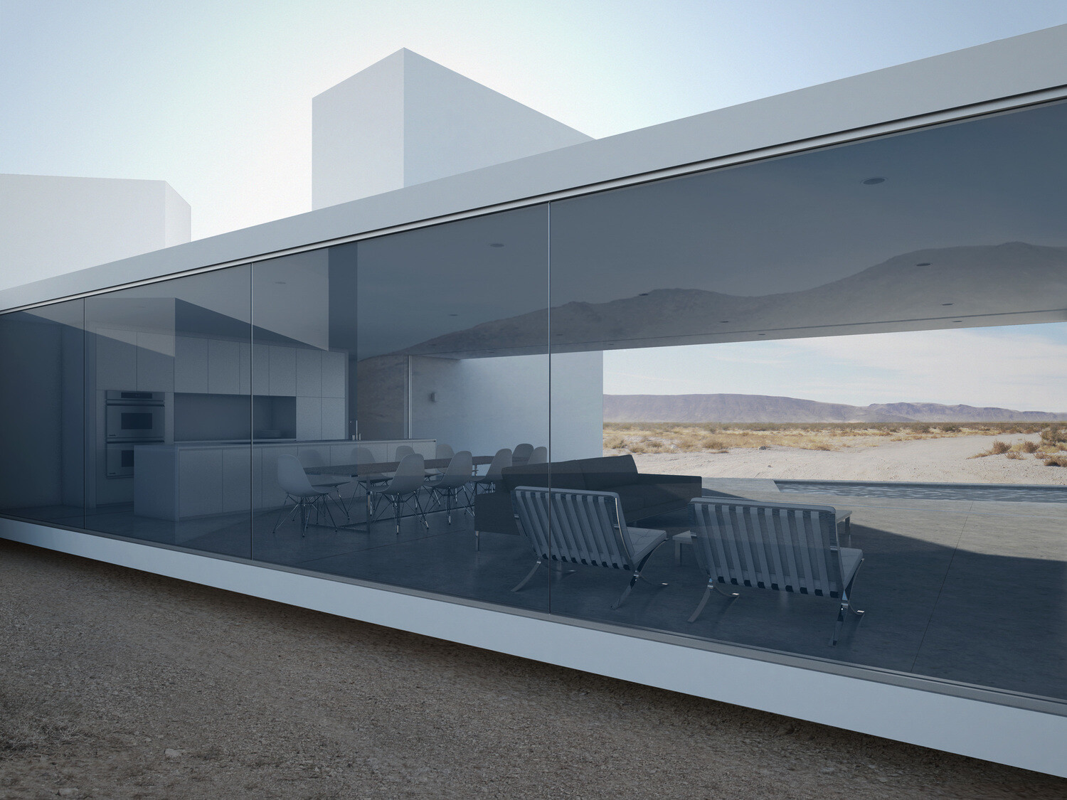 Contemporary architecture and a night in the desert, by Edward Ogosta (3)
