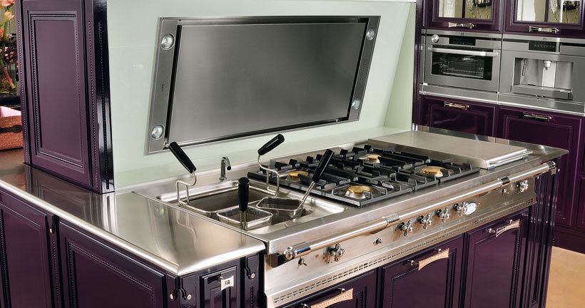 purple kitchen - contemporary luxury and traditional design by Brummel (4)