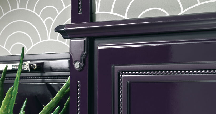 purple kitchen- contemporary luxury and traditional design by Brummel (7)