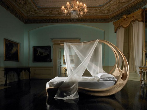 Works of art made by Joseph Walsh. Enignum Canopy Bed