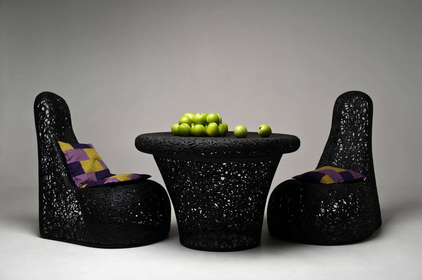 Eco-friendly furniture made from volcanic basalt fibers, by Maffam Freeform (7)