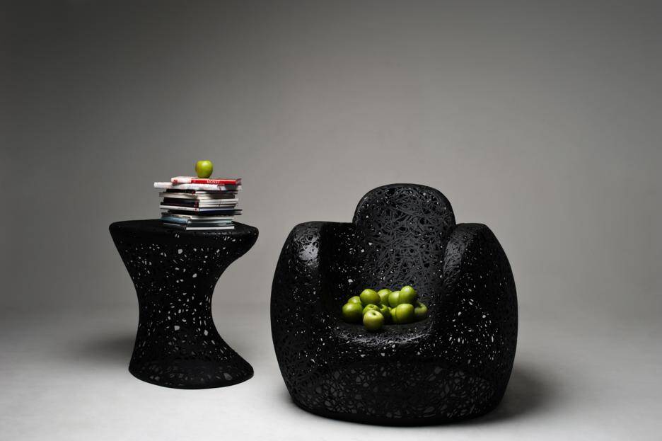 Eco-friendly furniture made from volcanic basalt fibers, by Maffam Freeform (8)