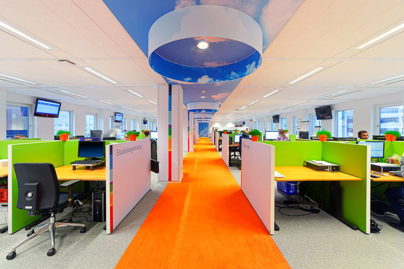 NTI offices - vitality and vivid tones, by Liong Lie Architects