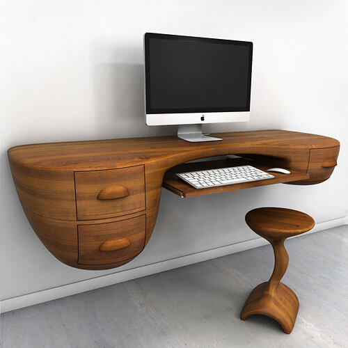 Swerve Desk - excellent woodworking technique by Victor Klassen (1)