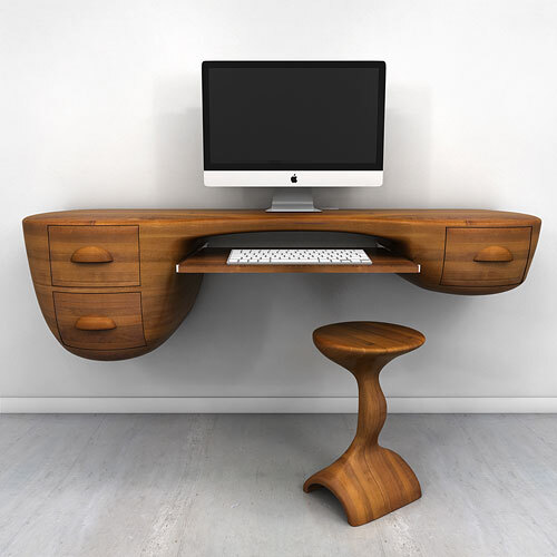 Swerve Desk - excellent woodworking technique by Victor Klassen (2)