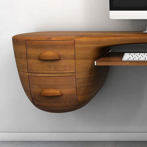 Swerve Desk - excellent woodworking technique by Victor Klassen (3)