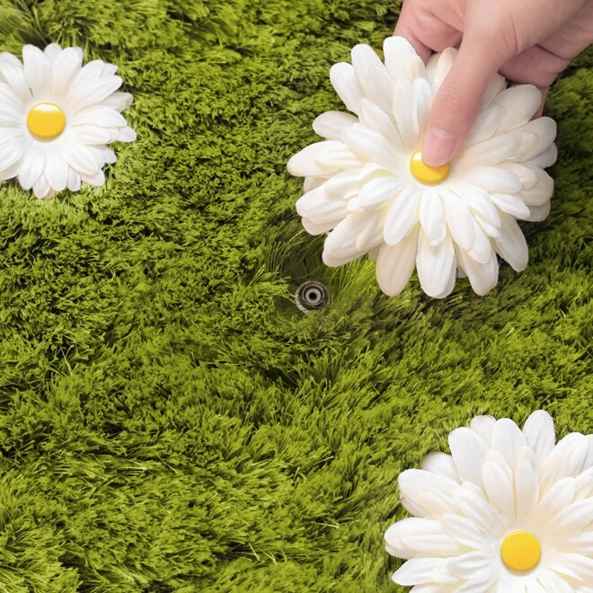 Daisy Garden Rug - a playful and interactive rug by Joe Jin Design Company Ltd (1)