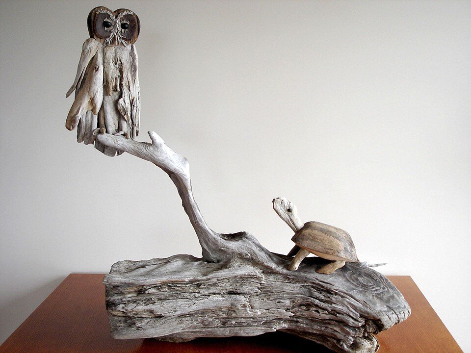 Driftwood-sculptures by Richel Vincent (2)