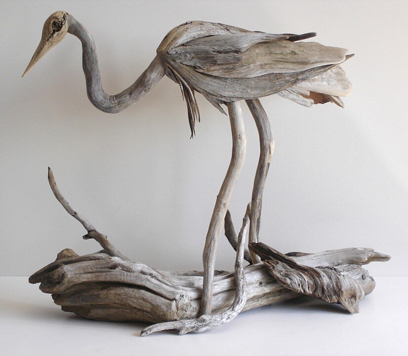 Driftwood sculptures by Richel Vincent