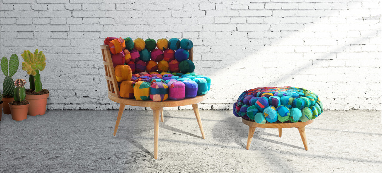 Eco furniture from waste materials, by Meb Rure Design Studio - Istambul