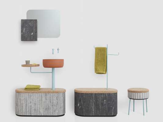 Tile Sashi – collection of bathroom furniture, by Rui Pereira and Ryosuke Fukusada