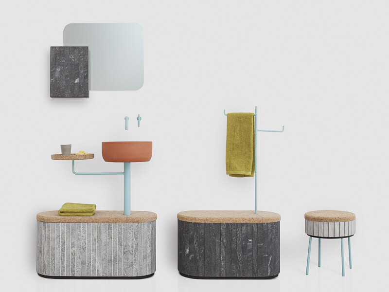 Tile Sashi - collection of bathroom furniture, by Rui Pereira and Ryosuke Fukusada
