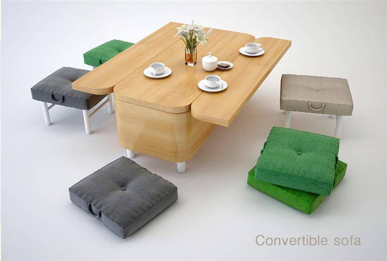 Multifunctional Furniture: Convertible Sofa by Julia Kononenko