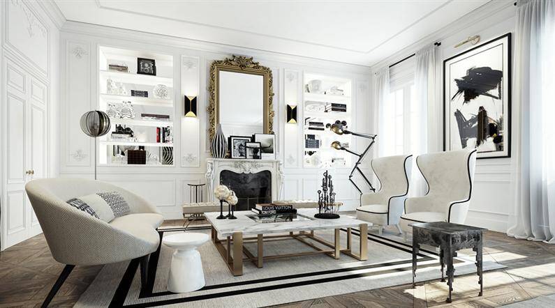 Paris apartment magnific artistic vision by Ando Studio (1)