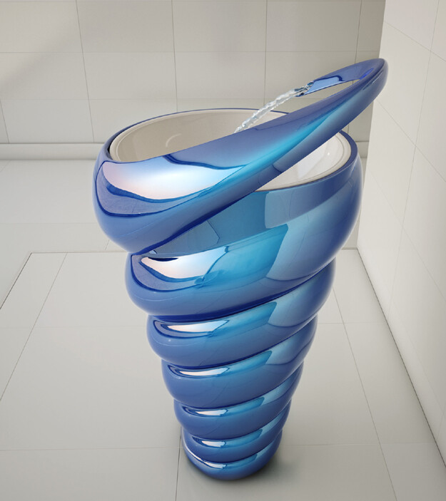 Spiral Washbasin - interesting and elegant design by Naser Nasiri & Taher Nasiri (2)