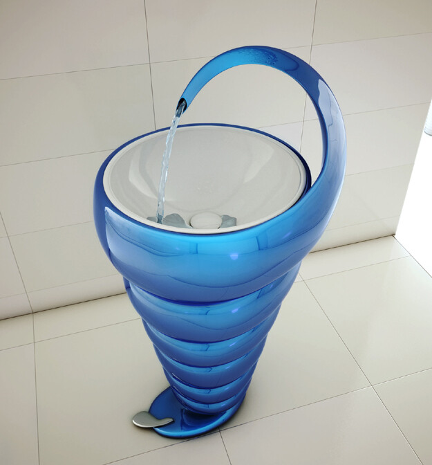 Spiral Washbasin - interesting and elegant design by Naser Nasiri & Taher Nasiri (3)