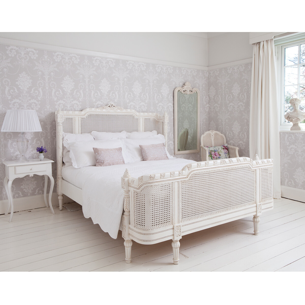 French beds - Provencal Lit Lit White - The French Bedroom Company - www.homeworlddesign.com