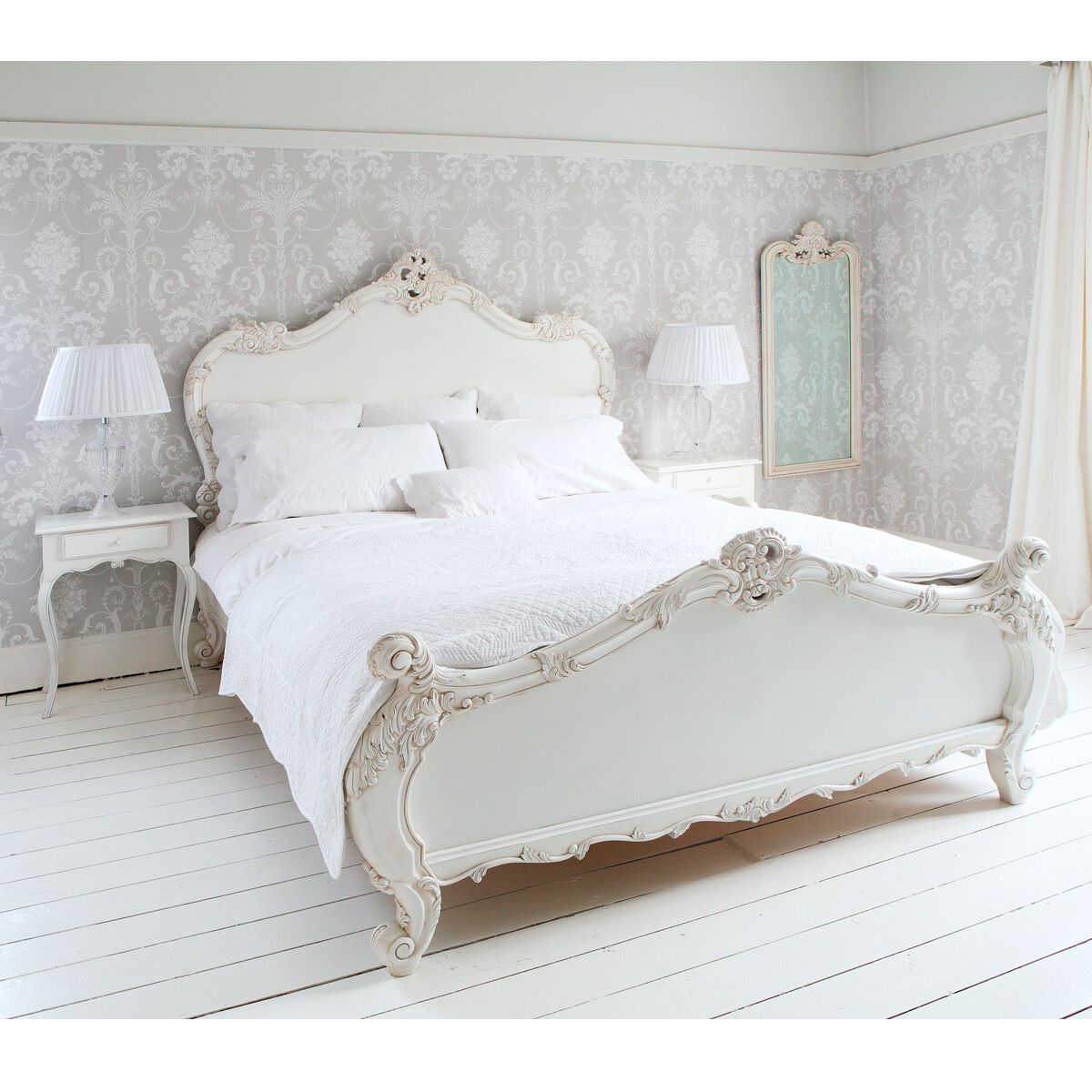 French beds - Provencal Sassy White -The French Bedroom Company - www.homeworlddesign.com