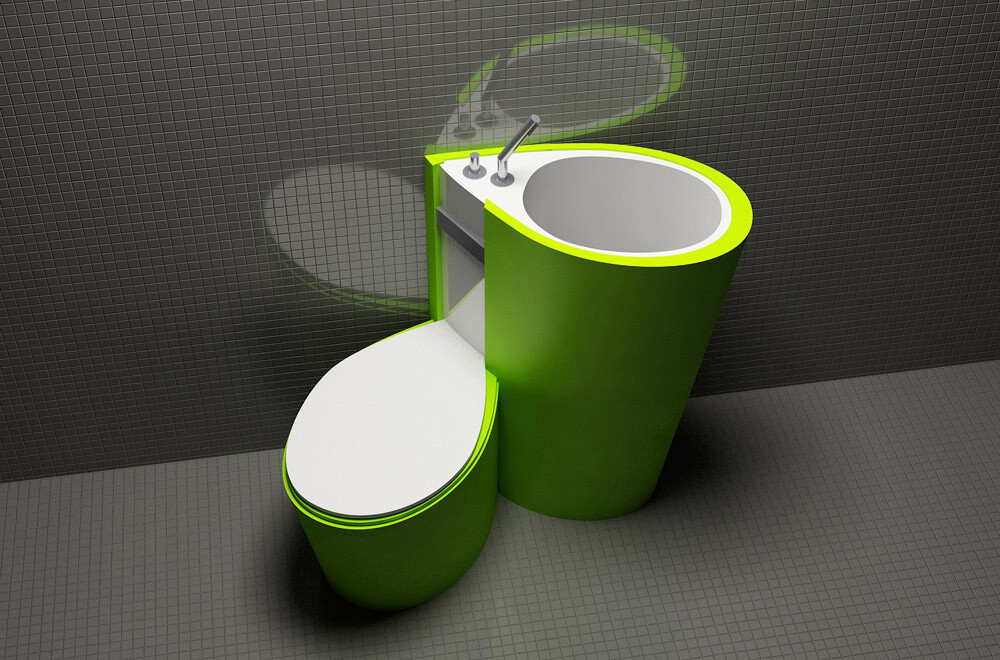 Za Bor Architects proposes an optimal combination of the toilet and sink - www.homeworlddesign. com (3)