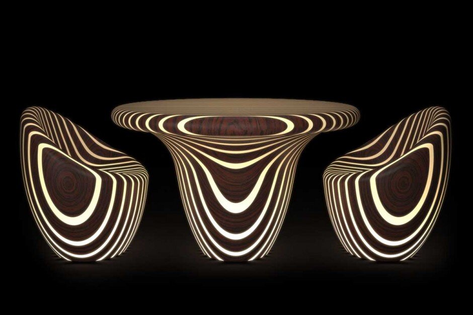 Bright Wood Collection fascinating collection of tables, seats and lamps by Giancarlo Zema - www.homeworlddesign. com (4)