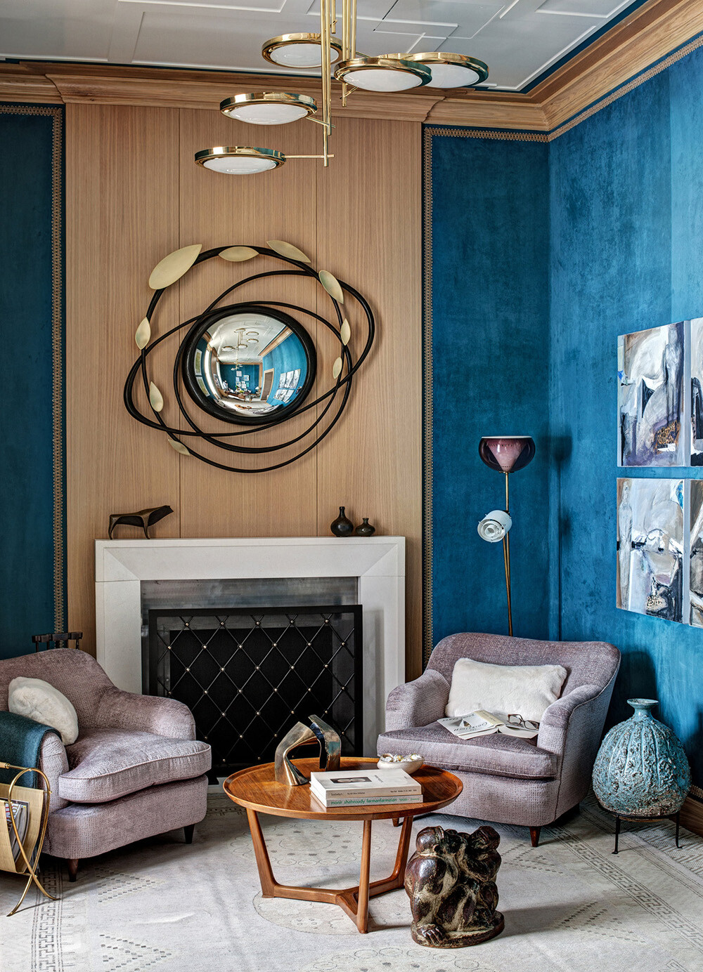 Painting Room With Hues Of Blue - www.homeworlddesign. com (11)