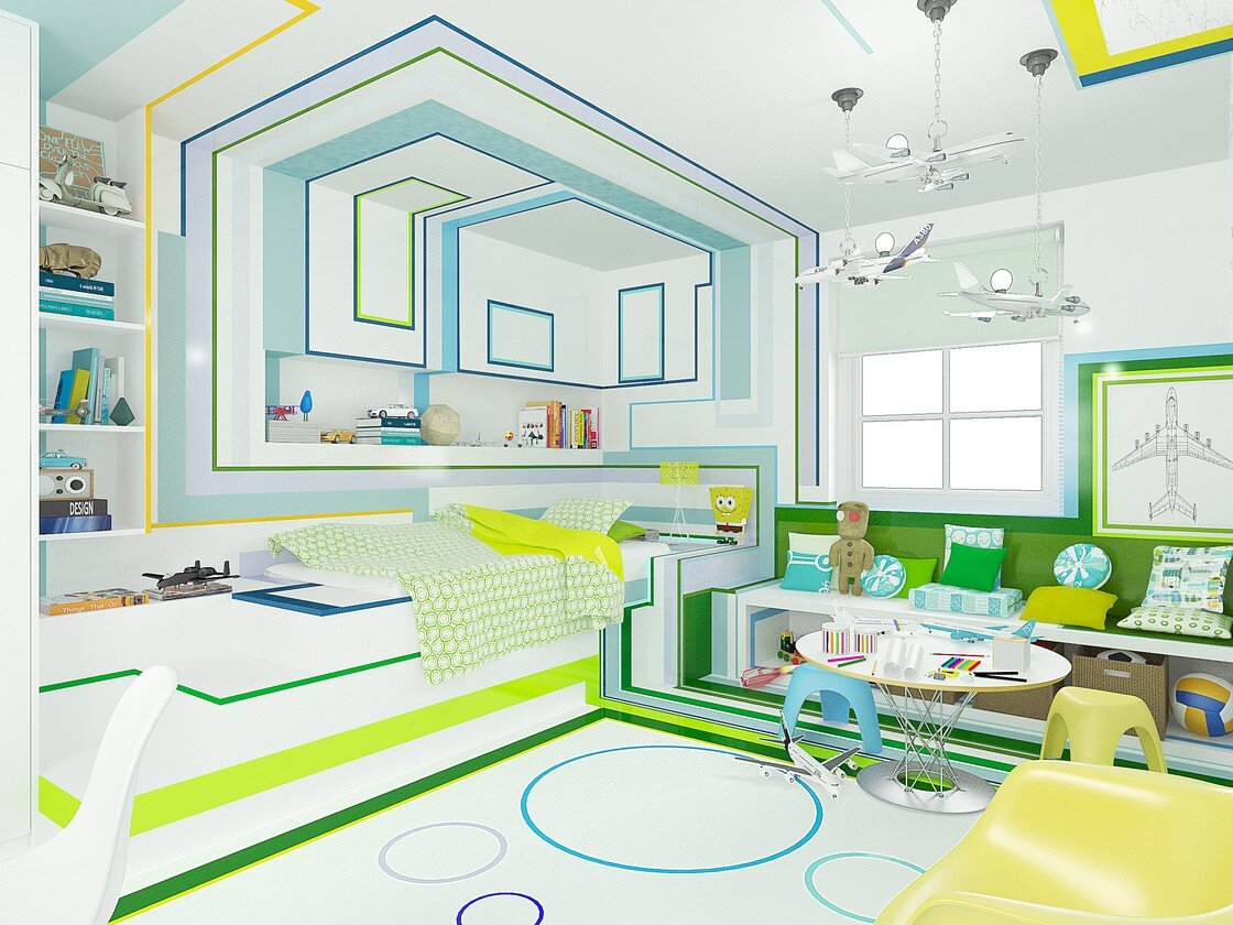 The Little Pilot - a room for a boy who loves airplanes - www.homeworlddesign. com (2)