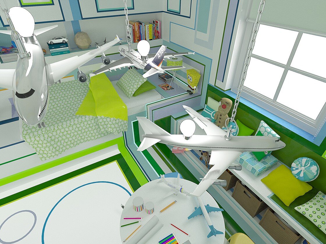 The Little Pilot - a room for a boy who loves airplanes - www.homeworlddesign. com (5)