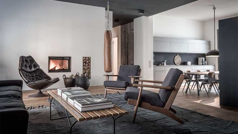 Edgy Luxury Apartment Equipped with Statement Furniture Pieces and Signature Interior Design