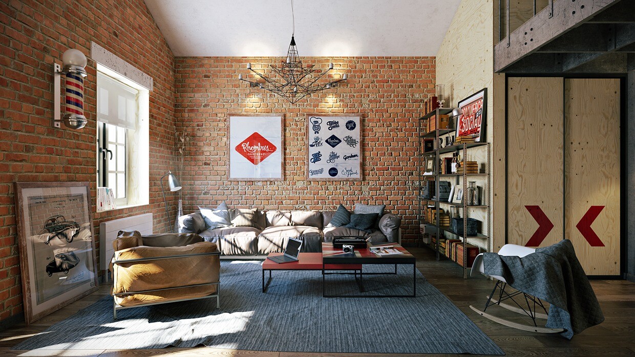 Attractive Loft apartment with an interior design made by Paul Vetrov - HomeWorldDesign (4)
