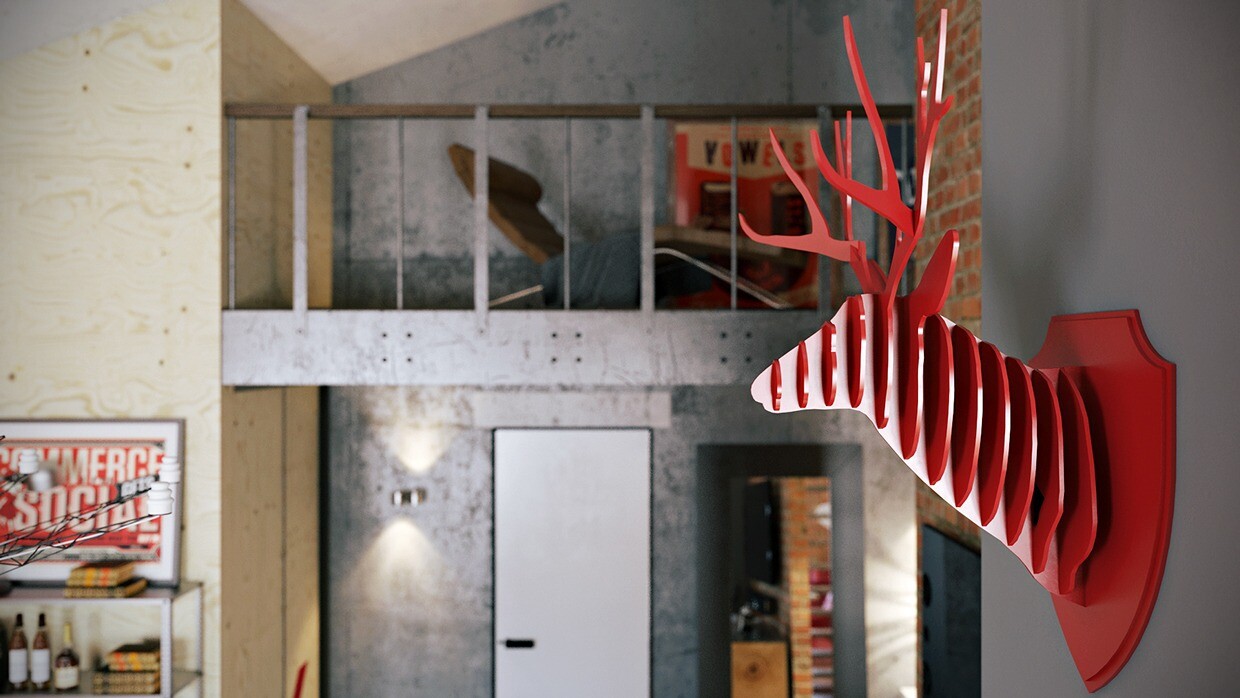 Loft apartment with an interior design made by Paul Vetrov - HomeWorldDesign (6)