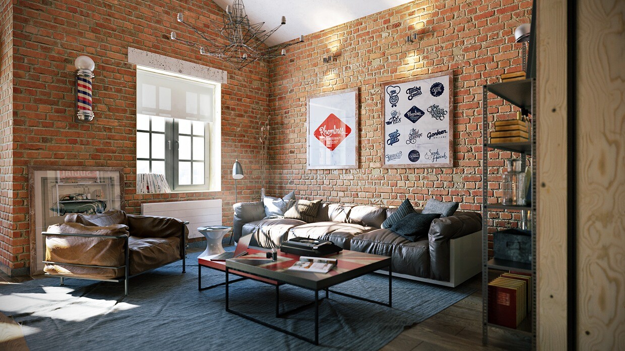 Loft apartment with an interior design made by Paul Vetrov - HomeWorldDesign (9)