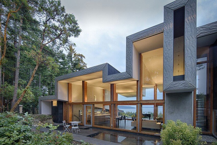 Ridge House retreat with large folding roof form - Simcic Uhrich Architects - HomeWorldDesign (3)