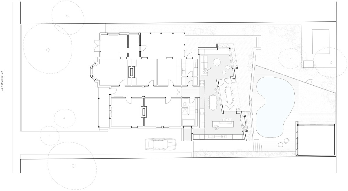 House Rosebank Floor plan - HomeWorldDesign