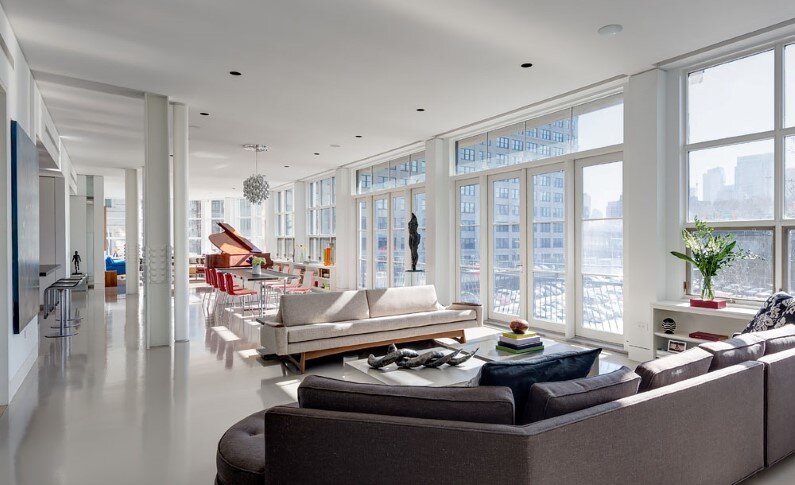 Architect Ed Kopel - Dumbo Residence - living room