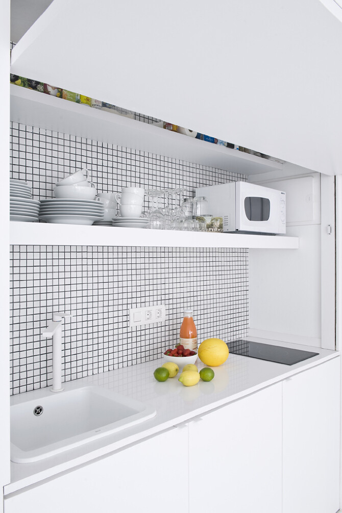 shelves, kitchen, Colombo and Serboli Architecture