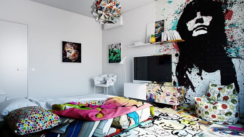 Artistic design bedroom by Pavel Vetrov Avant-Garde Sunday Room