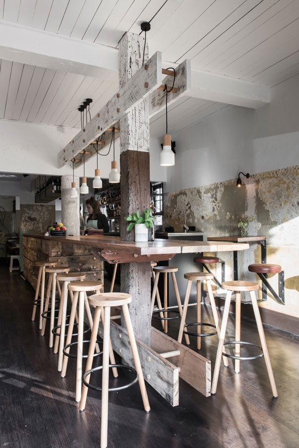 Bar by Techne Architecture and interior design - maritime, timeworn and rustic feel