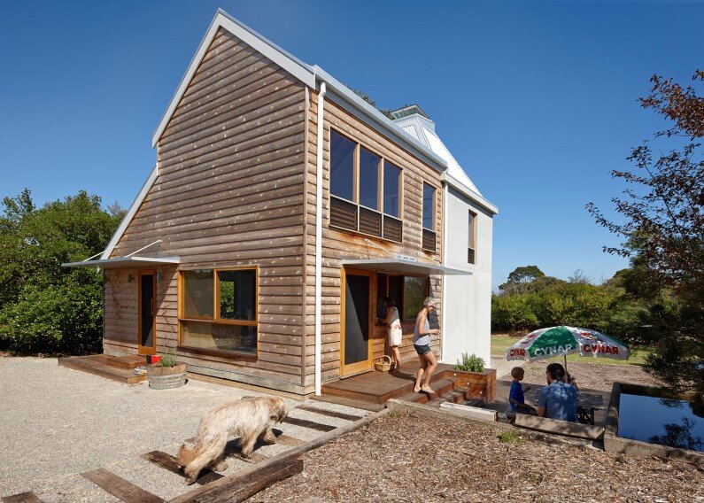 Chicory kiln converted into a family beach home by Andrew Simpson Architects and Charles Anderson