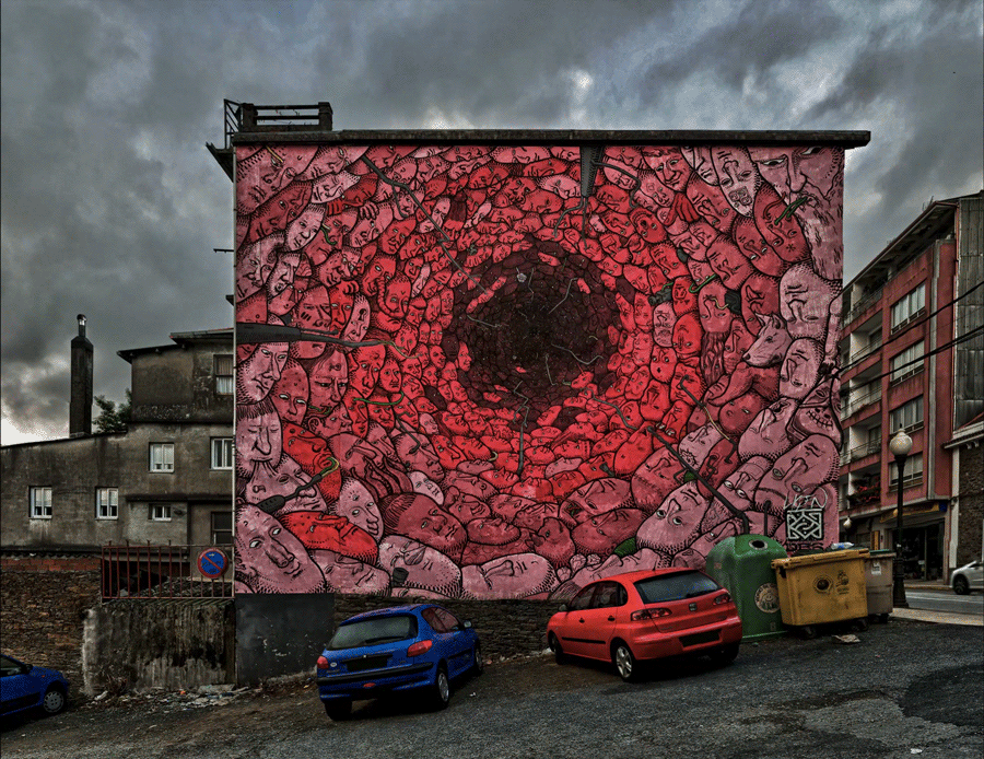 Murals Street art converted into animations by designer A.L Crego