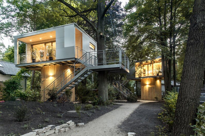 Treehouse Hotel in Berlin - Baumraum architecture