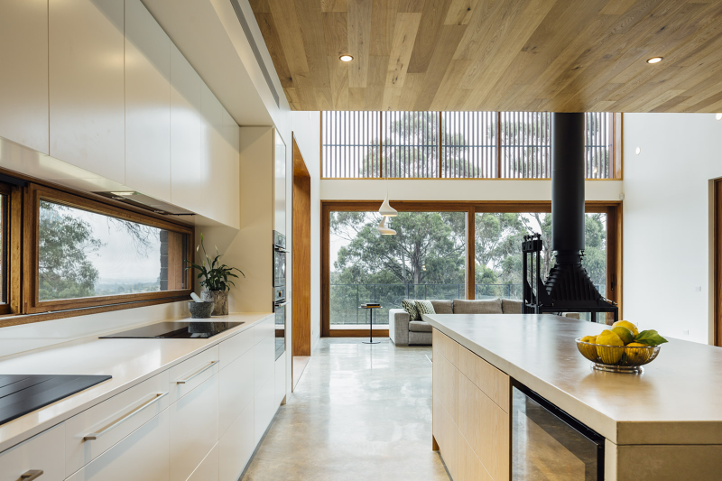 Wood brings warmth - Invermay House, Ballarat