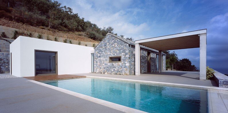 traditional materials - Melana Villa is located in Tyros, Greece